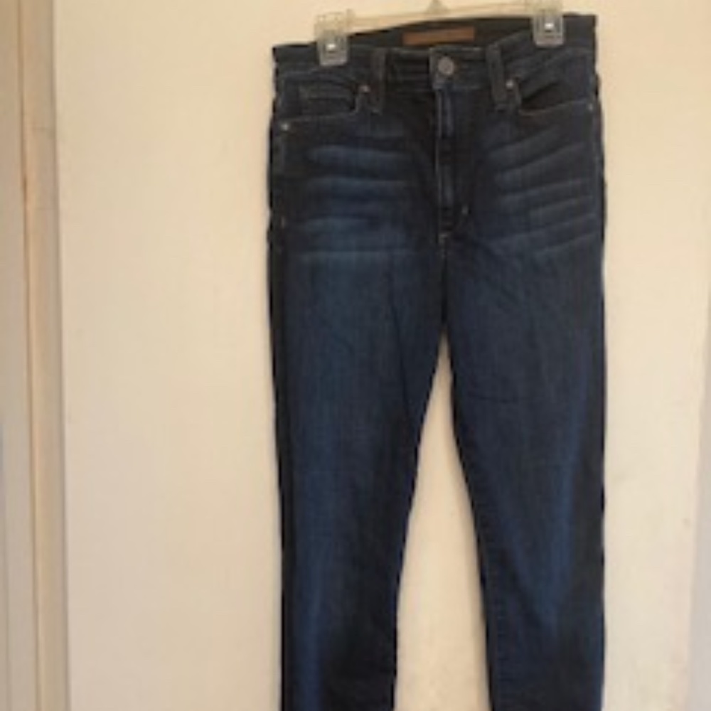 Joe's jeans high rise skinny ankle with frayed hem